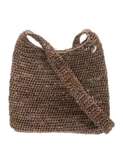 Pre-owned Helen Kaminski Tweed Crossbody Bag In Brown