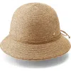 Helen Kaminski Valence 9 Straw Cloche In Brown