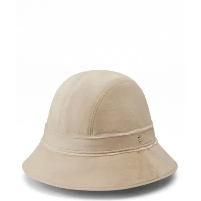 Helen Kaminski Valentine Velvet Cloche Hat In Neutral