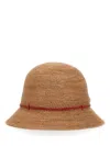Helen Kaminski Finely Woven Raffia Bucket Hat In Brown