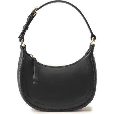 Helen Kaminski Vivie Mini Leather Hobo Bag In Black