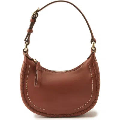 Helen Kaminski Vivie Mini Leather Hobo Bag In Brown