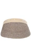 Helen Kaminski White 10 Hat In Blue