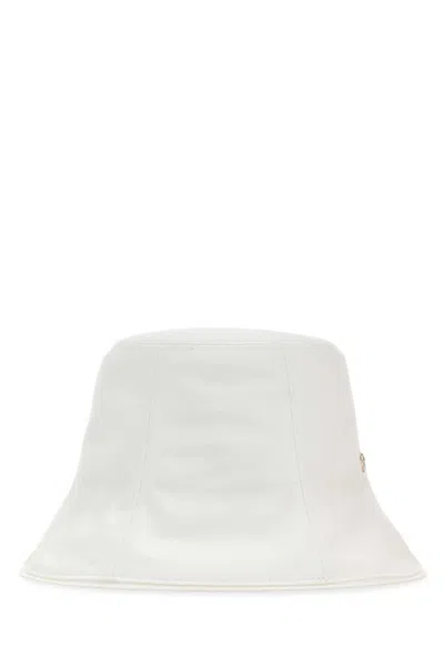 Helen Kaminski White Cotton Bucket Hat