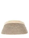Helen Kaminski Raffia Visor Bianca Wide Brim Woven
