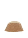Helen Kaminski Wide Brim Woven Design Hat In Beige