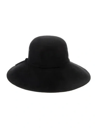 Pre-owned Helen Kaminski Wide Brim Hat In Black