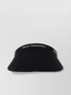 Helen Kaminski Wide Brim Textured Fabric Visor In Black