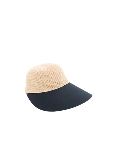 Helen Kaminski Wide-brim Visor Hat In Neutral