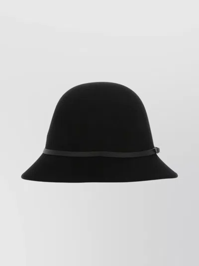Helen Kaminski Wide Brim Wool Hat With Ribbon Band