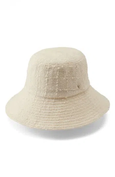 Helen Kaminski Winona Wool Blend Bouclé Cloche Hat In White