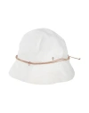 Helen Kaminski Logo-charm Cotton Bucket Hat In White