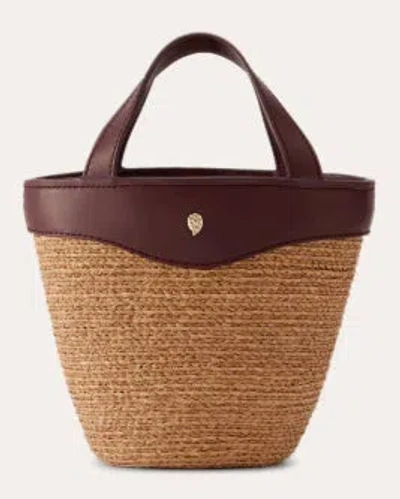 Helen Kaminski Women's Ama Braided Raffia Mini Basket Bag In Brown