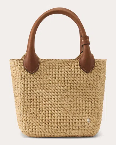 Helen Kaminski Women's Ampara Crocheted Raffia Mini Tote In Brown