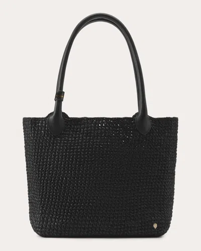 Helen Kaminski Women's Ampara Crocheted Raffia Tote Bag In Black