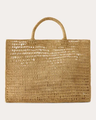Helen Kaminski Women's Anika Crocheted Raffia Beach Tote In Brown
