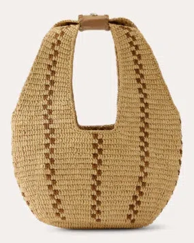 Helen Kaminski Women's Aquarius Crocheted Raffia Hobo Bag Leather/raffia In Multi