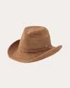 Helen Kaminski Belen Raffia Western Hat In Brown