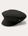 Helen Kaminski Cotton Baker Boy Beret Cap In Black