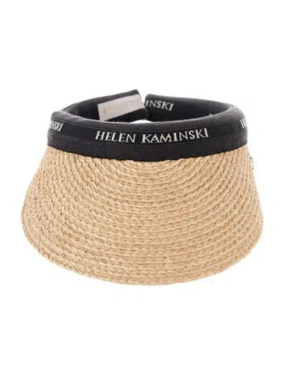 Pre-owned Helen Kaminski Women's Brown Straw  Hat