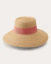 Helen Kaminski Women's Easton Raffia Sun Hat In Natural/pomelo