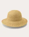 Helen Kaminski Women's Evadine Stripe Crocheted Raffia Sun Hat In Brown