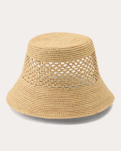 Helen Kaminski Hana Raffia Bucket Hat In Neutral