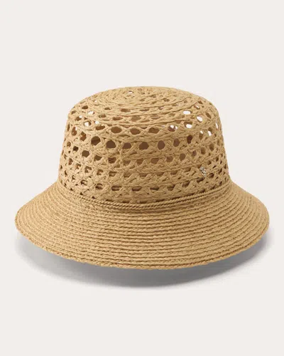 Helen Kaminski Women's Indra Crocheted Raffia Bucket Hat In Neutral