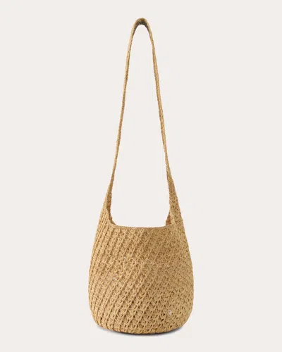 Helen Kaminski Women's Lani Crocheted Raffia Small Drawstring Sac Bag In Neutral