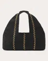 Helen Kaminski Women's Large Euphoria Stitch Detail Raffia Shoulder Bag
