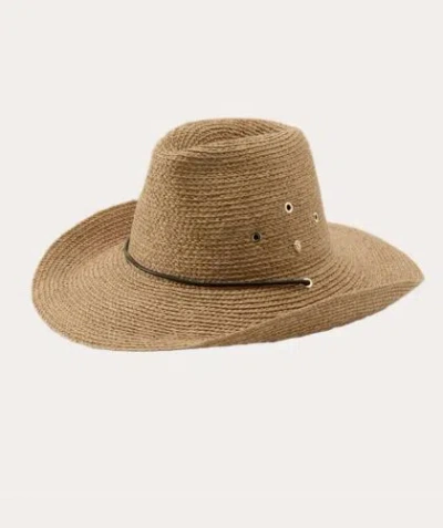 Helen Kaminski Women's Madison Raffia Cowboy Fedora In Brown