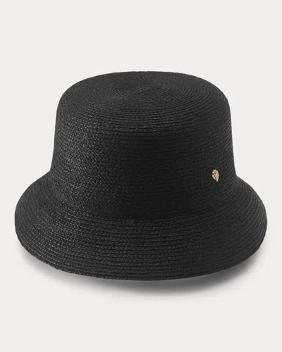 Helen Kaminski Women's Malia Braided Raffia Bucket Hat In Black