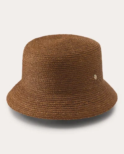 Helen Kaminski Women's Malia Braided Raffia Bucket Hat In Brown