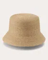 Helen Kaminski Bella Packable Straw Bucket Hat In Neutrals