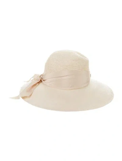 Pre-owned Helen Kaminski Women's Neutral Straw  Panama Hat In Neutrals
