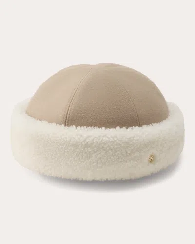 Helen Kaminski Women's Nika Wool Shearling Beanie In Neutral