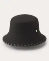 Helen Kaminski Oden Merino Wool Bucket Hat In Black