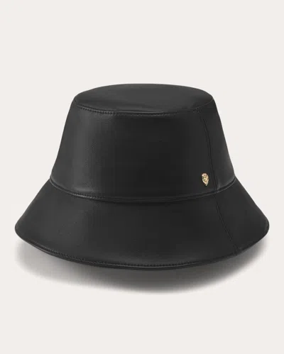 Helen Kaminski Women's Palmer Leather Bucket Hat In Black