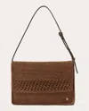 Helen Kaminski Women's Poppy Crocheted Raffia Crossbody Bag In Brown
