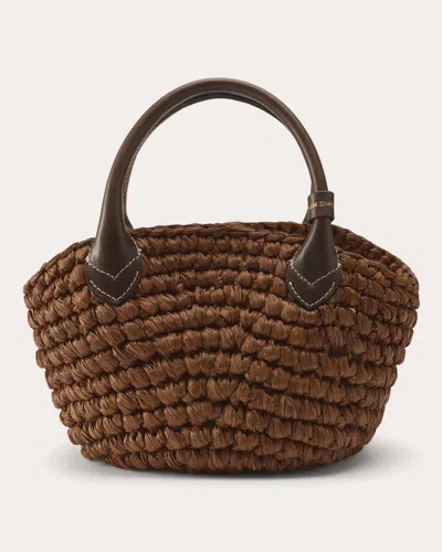 Helen Kaminski Women's Raya Raffia Mini Basket Tote Bag In Brown