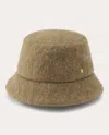 Helen Kaminski Women's Rita Plush Wool Bucket Hat In Brown