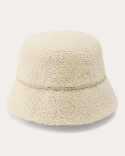 Helen Kaminski Women's Seda Bouclé Wool Bucket Hat In White