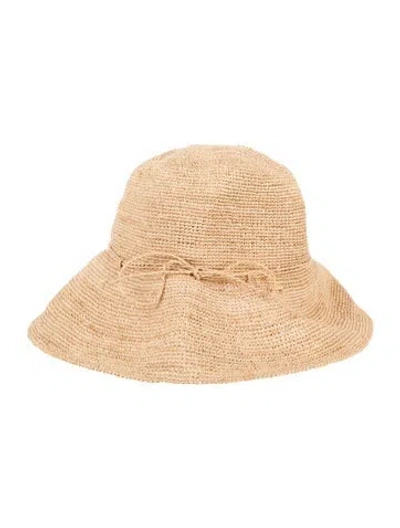 Pre-owned Helen Kaminski Women's Straw Hat In Yellow