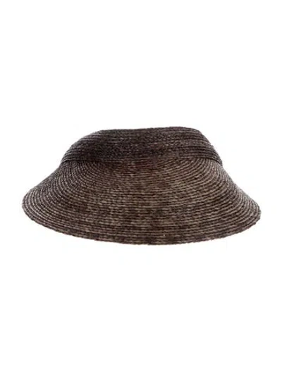 Pre-owned Helen Kaminski Women's Sun Visor In Brown