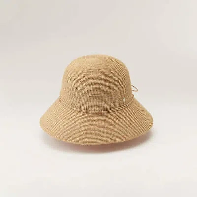 Pre-owned Helen Kaminski Women's Villa 6 Natural Hat50136 In Beige