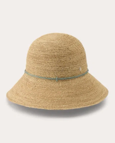 Helen Kaminski Women's Villa 9 Crocheted Raffia Cloche Hat In Brown