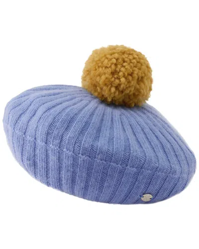 Helen Kaminski Wool & Cashmere-blend Beret In Blue