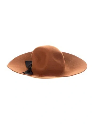Pre-owned Helen Kaminski Wool Bowler Hat In Brown