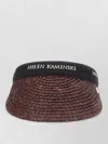 Helen Kaminski Woven Open Top Visor Hat Accessory In Brown