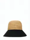 Helen Kaminski Woven Raffia Crown Hat With Adjustable Cotton Brim In Brown